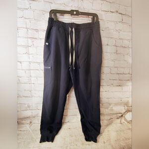 Figs Joggers Zamora Medium Petite Blue Navy Cargo Pocket  Scrub Pants